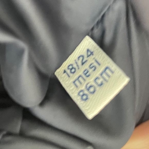 MONCLER {18-24} Puffer Coat Down Navy Blue Detachable Hood - Picture 16 of 16